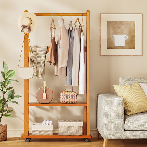Multi-Functional Full-Length Mirror with Hidden Storage & LED Light
