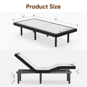 Electric Adjustable Bed Frame with Massage – Ultimate Comfort and Customizable Support