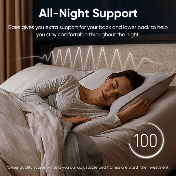 Electric Adjustable Bed Frame with Massage – Ultimate Comfort and Customizable Support