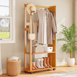 Multi-Functional Full-Length Mirror with Hidden Storage & LED Light