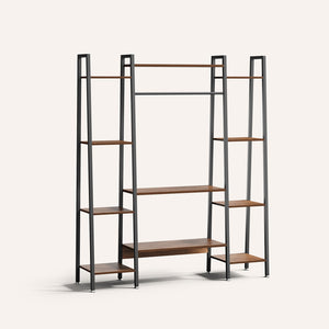 Modern Tiered Plant Stand with Full-Spectrum Grow Light – Trapezoid Shelf Design