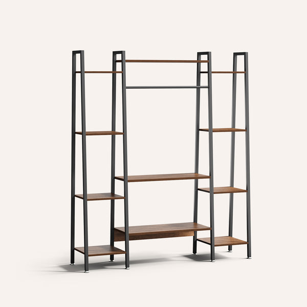 Modern Tiered Plant Stand with Full-Spectrum Grow Light – Trapezoid Shelf Design